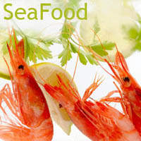 seafood, fish, clams, calamari, salmon, pomfret, prawns, crab, lobster